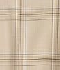 Color:Khaki - Image 4 - Double Breasted Window Plaid Vest