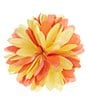 Color:Orange/Yellow - Image 1 - Fabric Flower Lapel Pin