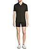 Murano Flat Front Performance 5.5#double; Inseam Shorts, Color:Green - Image 3