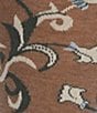 Murano Floral Pattern Crew Length Socks, Color:Taupe - Image 2