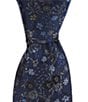 Color:Blue - Image 1 - Floral Slim 2 3/4#double; Woven Silk Tie