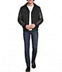 Murano Genuine Leather and Corduroy Varsity Jacket - Image 4