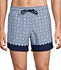 Murano Geometric Border 5#double; Swim Trunks - Image 1