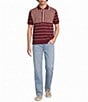 Murano Heritage Collection Striped Short Sleeve Polo Shirt - Image 3