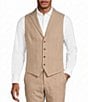 Murano Herringbone Peak Lapel Suit Separates Vest - Image 1