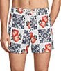 Murano Hibiscus Tile 5#double; Inseam Coordinating Cabana Swim Trunks - Image 1