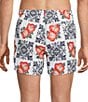 Murano Hibiscus Tile 5#double; Inseam Coordinating Cabana Swim Trunks - Image 2