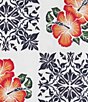 Murano Hibiscus Tile Coordinating Cabana Camp Top - Image 4
