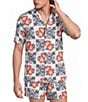 Murano Coordinating Hibiscus Tile Cabana Camp Top - Image 1