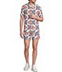 Murano Coordinating Hibiscus Tile Cabana Camp Top - Image 3