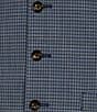 Color:Blue - Image 4 - Houndstooth Welt Pocket Suit Separates Vest