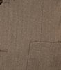 Murano In the Ferns Collection Slim Fit Herringbone Suit Separates Jacket, Color:Brown - Image 4