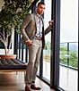 Murano In the Ferns Collection Slim Fit Herringbone Suit Separates Jacket, Color:Brown - Image 7
