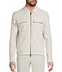 Murano In the Ferns Collection Slim Fit Ottoman Shirt Jacket, Color:Light Stone - Image 3