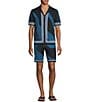 Murano Interdimensional Collection Heat Map Jacquard 8#double; Inseam Shorts, Color:Midnight Green - Image 3