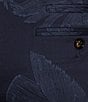 Color:Midnight Blue - Image 4 - Jewels of Jaipur Collection Evan Extra Slim Fit Palm Print Suit Separates Dress Pants