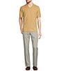 Color:Chino - Image 3 - Johnny Collar Short Sleeve V-Neck Sweater Polo Shirt