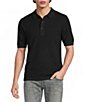 Murano Knit Solid Short Sleeve Polo Shirt - Image 1