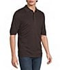 Murano Knit Solid Short Sleeve Polo Shirt - Image 1