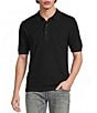 Murano Knit Solid Short Sleeve Polo Shirt - Image 1