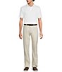 Murano Liquid Luxury Athletic Fit Solid Interlock Short Sleeve Polo Shirt - Image 3