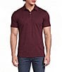 Murano Liquid Luxury Athletic Fit Solid Interlock Short Sleeve Polo Shirt - Image 5