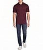 Murano Liquid Luxury Athletic Fit Solid Interlock Short Sleeve Polo Shirt - Image 3