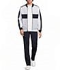 Murano Liquid Luxury Classic Fit Color Block Zip-Front Long Sleeve Shirt Jacket - Image 4