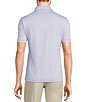 Murano Liquid Luxury Classic Fit Solid Coat Front Short Sleeve Woven Shirt, Color:Lavender Blue - Image 2