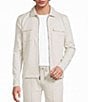 Murano Liquid Luxury Coordinating Slim Fit Zip Shirt Jacket - Image 1