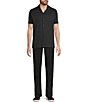 Murano Liquid Luxury Interlock Coat Front Short Sleeve Woven Shirt - Image 3