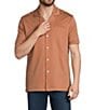Murano Liquid Luxury Interlock Coat Front Short Sleeve Woven Shirt - Image 5