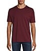 Color:Burgundy - Image 1 - Liquid Luxury Interlock Short Sleeve T-Shirt