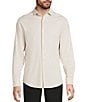 Murano Liquid Luxury Long Sleeve Knit Interlock Coatfront Shirt - Image 5