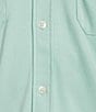 Murano Liquid Luxury Short Sleeve Knit Interlock Solid Coatfront Shirt - Image 4