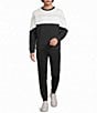 Murano Liquid Luxury Slim Fit Color Block Long Sleeve Sweatshirt - Image 3
