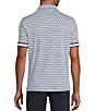 Murano Liquid Luxury Slim Fit Printed Interlock Short Sleeve Polo Shirt - Image 6