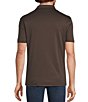 Murano Liquid Luxury Slim Fit Solid Interlock Short Sleeve Polo Shirt - Image 6