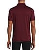 Murano Liquid Luxury Slim Fit Solid Interlock Short Sleeve Polo Shirt, Color:Burgundy - Image 2