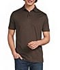 Murano Liquid Luxury Slim Fit Solid Interlock Short Sleeve Polo Shirt - Image 5