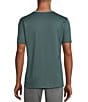 Murano Liquid Luxury Slim Fit Textured Short Sleeve T-Shirt, Color:Antique Teal - Image 2