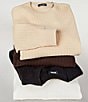 Murano Lux Textured Sweater, Color:Cream - Image 5