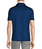 Color:Light Navy - Image 2 - Modern Maritime Collection Slim Fit Placed Print Short Sleeve Woven Camp Shirt