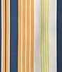 Color:Tangerine - Image 4 - Modern Maritime Collection Slim-Fit Stripe Camp Short Sleeve Woven Shirt