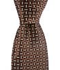 Murano Non Solid Solid Geo Narrow Silk Blend Tie - Image 1