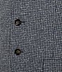 Murano Notch Lapel Check Suit Separates Vest, Color:Blue - Image 4