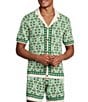 Murano Oaxaca Collection Short Sleeve Jacquard Camp Shirt - Image 1