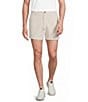Murano Palm Springs Collection Eyelet Geo Print 5.5#double; Inseam Shorts - Image 1