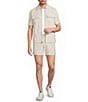 Murano Palm Springs Collection Eyelet Geo Print 5.5#double; Inseam Shorts - Image 3