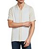 Murano Palm Springs Collection Stripe Slim Fit Short Sleeve Camp Shirt - Image 5